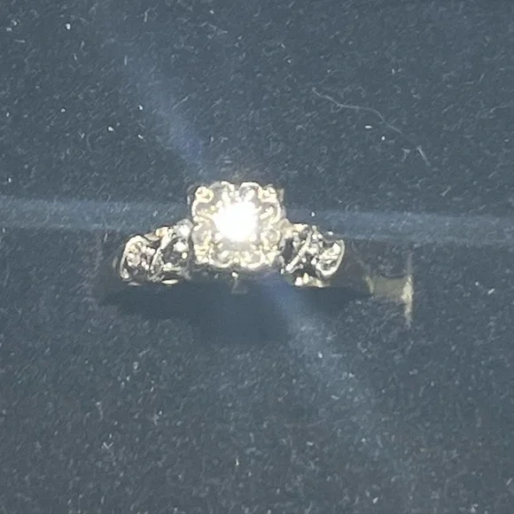14K  Yellow and White gold  Super clear diamond - Picture 4 of 8